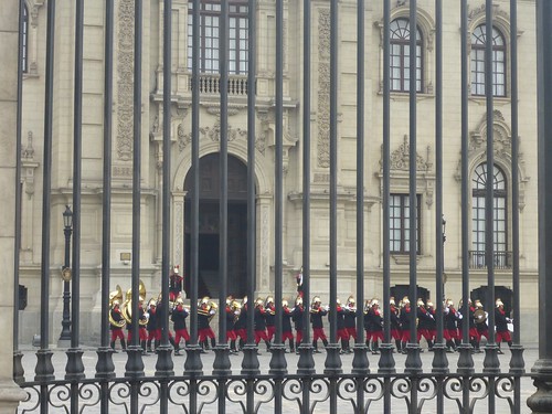 Changing of the guard at the presidential palace